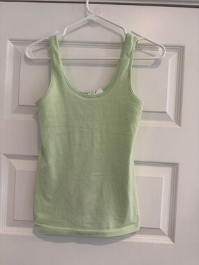NWOT Athleta Ribbed Tank Top in Pale Green